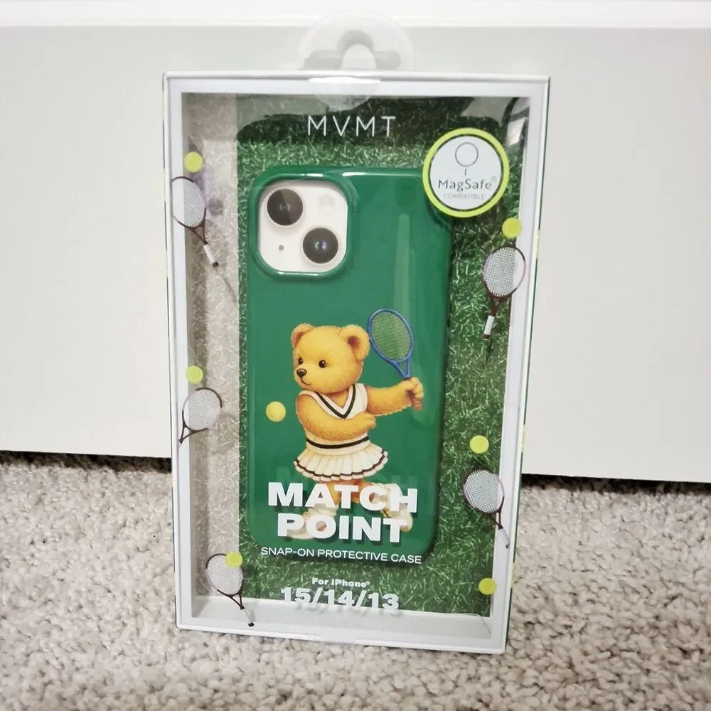 iPhone 15/14/13 MVMT Match Point Tennis Protective MagSafe Cellphone Case Green